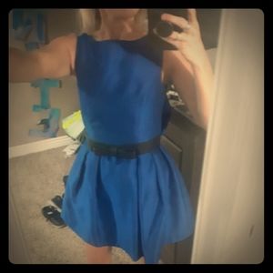 XS Soprano Royal Blue Huge Bow Dress Mini *NO BELT